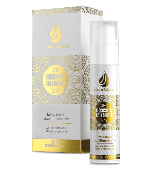 Biocosmética Coloidal Emulsión Facial Iluminadora
Syn-ake hidratante, lifting y reafirmante.
50ml – 50ppm